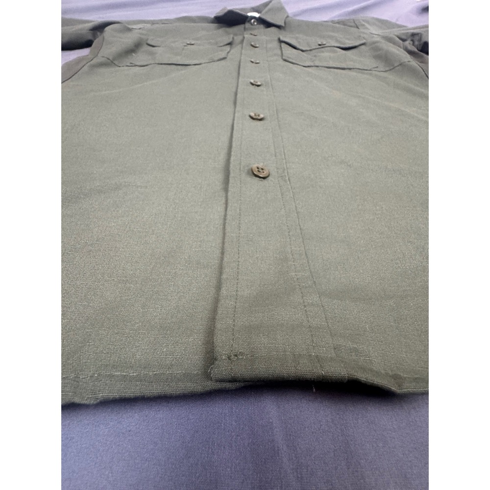 Vertx Mens Tactical Ripstop Short Sleeve Shirt Olive Green Vented Large‎ - Picture 11 of 15